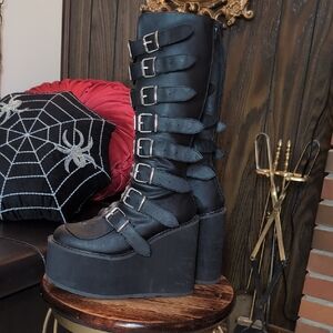 Demonia Buckle Stack Boots